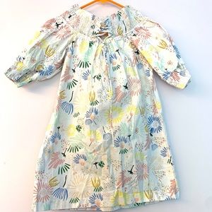 ZARA Off-shoulder White Floral Dress